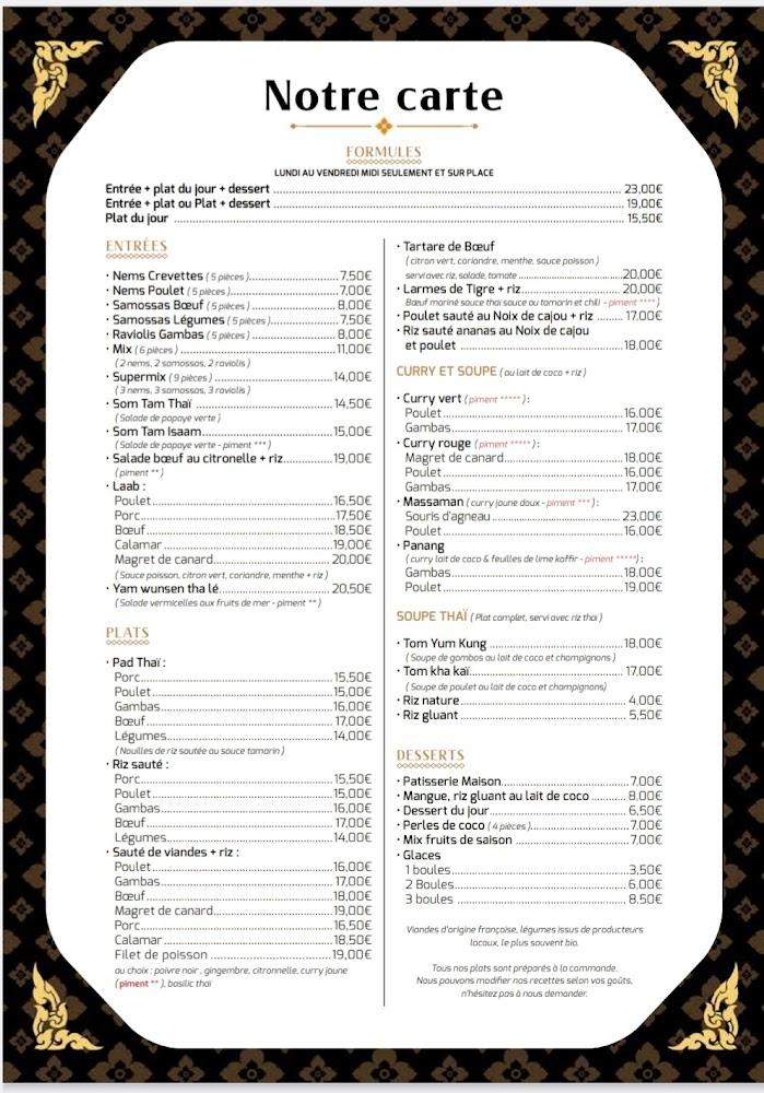 SingThong Thaï - Menu Image 2